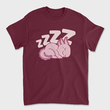 Cute Axolotl Sleeping, Tricou Barbati (Unisex)