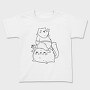 Cute Bear And Cat, Tricou Copii