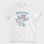 Cute Cat Angel Wings Are Made To Fly Mug, Tricou Barbati (Unisex)