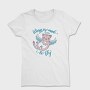 Cute Cat Angel Wings Are Made To Fly Mug, Tricou Femei