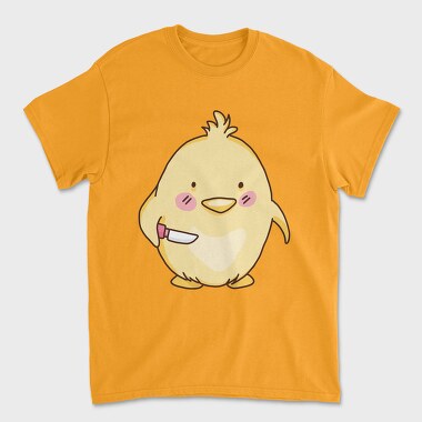Cute Chick With Knife Mad Chicken, Tricou Barbati (Unisex)