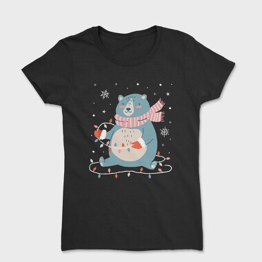 Cute Christmas Bear, Tricou Femei