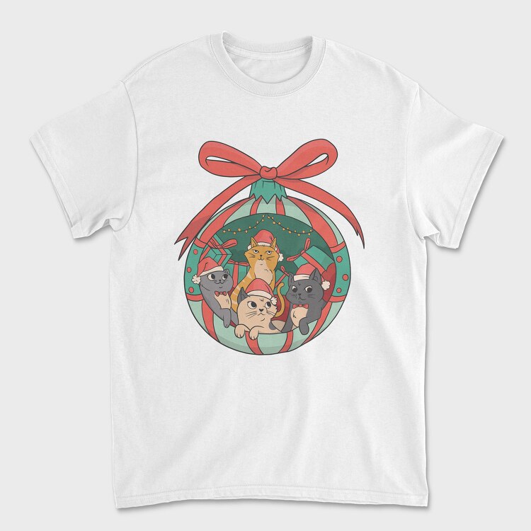 Cute Christmas Cats, Tricou Barbati (Unisex)