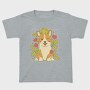 Cute Corgi Dog And Frog, Tricou Copii