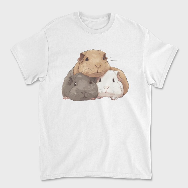 Cute Guinea Pigs, Tricou Barbati (Unisex)