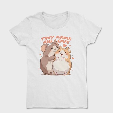 Cute Hamster Animal Friends Warm Hugs, Tricou Femei