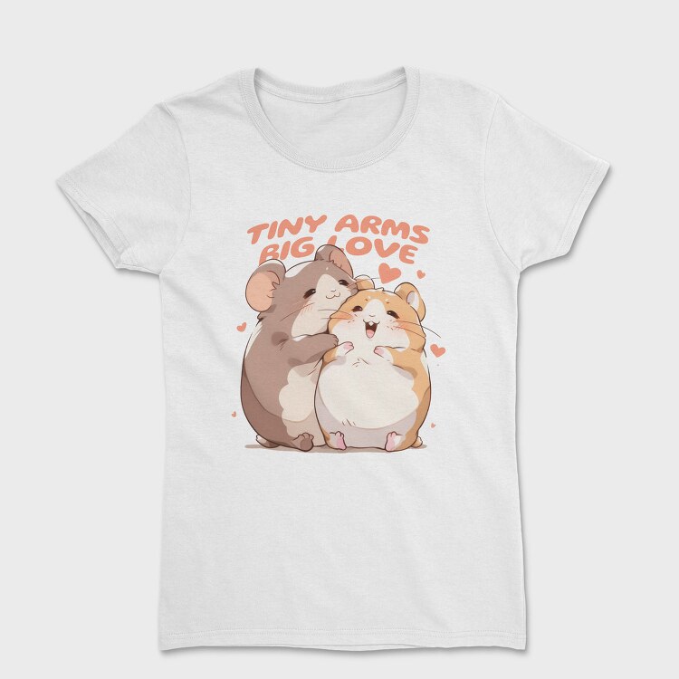 Cute Hamster Animal Friends Warm Hugs, Tricou Femei