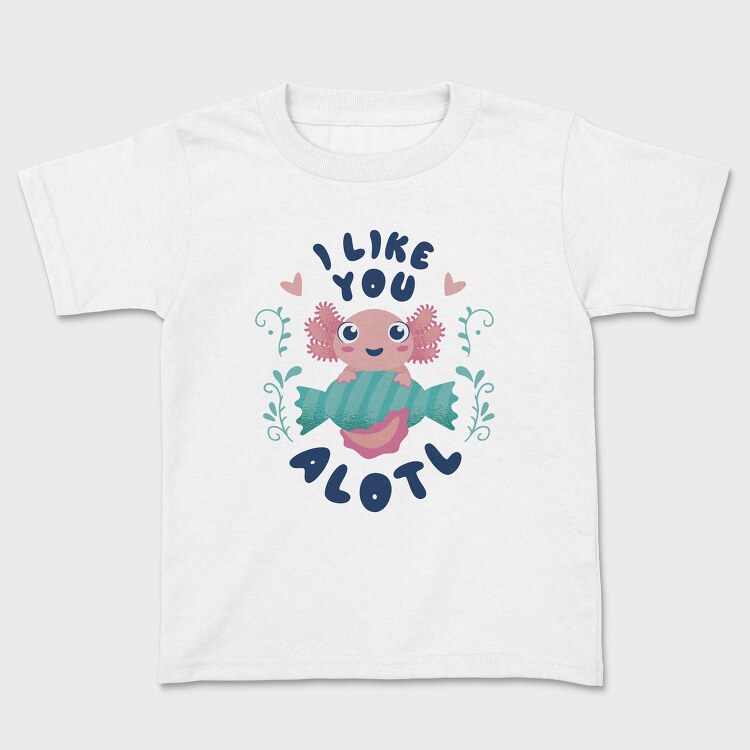 Cute Happy Baby Axolotl, Tricou Copii