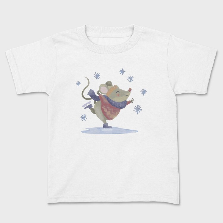 Cute Mouse Skating Mug, Tricou Copii