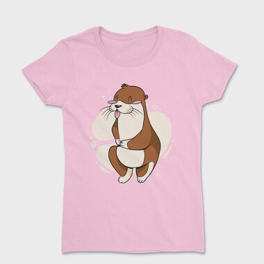 Cute Otter Cartoon, Tricou Femei