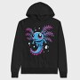 Cute Swimming Axolotl, Hanorac Oversize Barbati (Unisex)