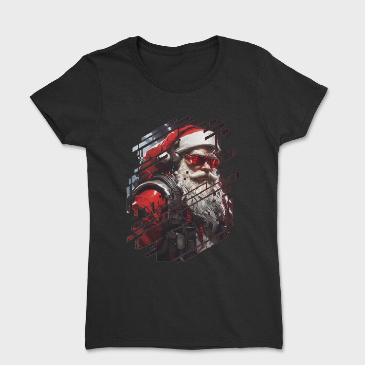 Cyberpunk Santa, Tricou Femei