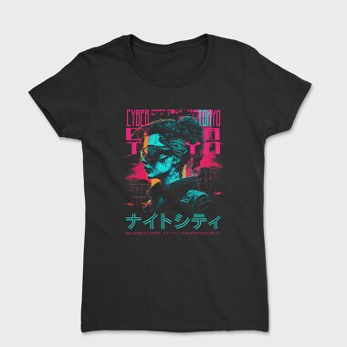 Cyberpunk Tokyo Girl, Tricou Femei