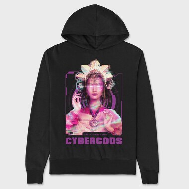 Cyborg Goddess Gods, Hanorac Oversize Barbati (Unisex)