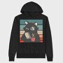 Black Cat, Hanorac Oversize Barbati (Unisex)