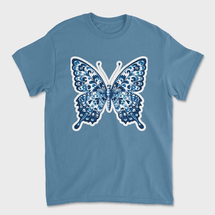 blue butterfly, Tricou Barbati (Unisex)