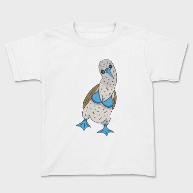 Blue Footed Booby Bird, Tricou Copii