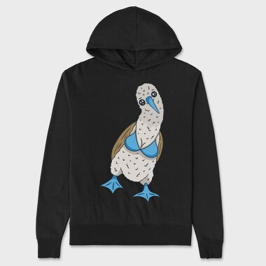 Blue Footed Booby Bird, Hanorac Oversize Barbati (Unisex)