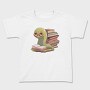 Bookworm With Glasses Worm Reading, Tricou Copii