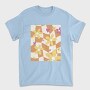 Danish Pastel Floral Checkered, Tricou Barbati (Unisex)