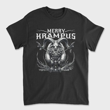 Dark Merry Krampus Portrait Trend, Tricou Barbati (Unisex)
