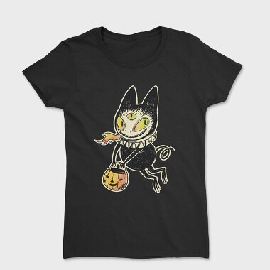 Demon Cat Illustration, Tricou Femei