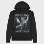 Digital Dragon Trend, Hanorac Oversize Barbati (Unisex)