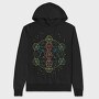 Dna Geometric Flower Of Life, Hanorac Oversize Barbati (Unisex)