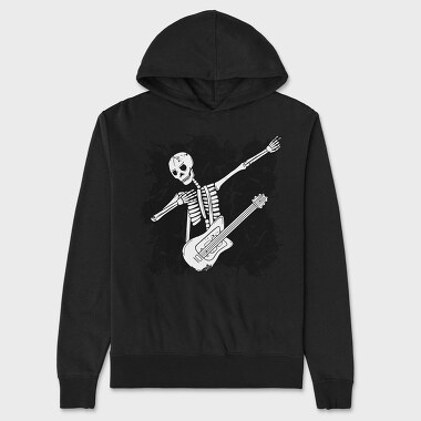 Dabbing Guitarrist Skeleton Dab Skeleton Guitar, Hanorac Oversize Barbati (Unisex)