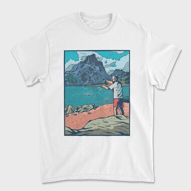 Fly Fisherman, Tricou Barbati (Unisex)