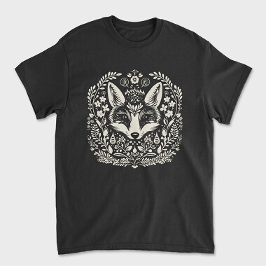 Folksy Fox Lonocut, Tricou Barbati (Unisex)