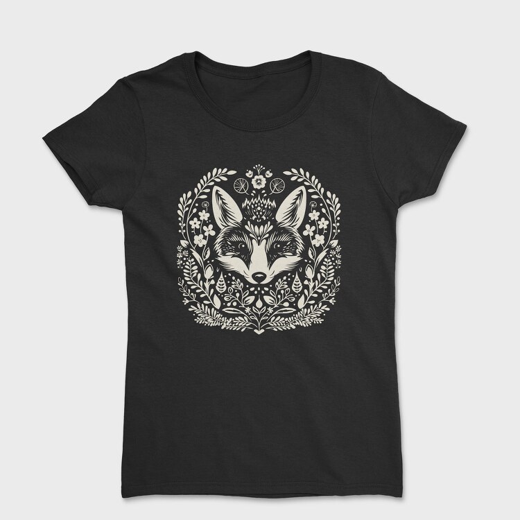 Folksy Fox Lonocut, Tricou Femei