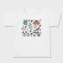 Forest Elements Mushroom Bird Frog, Tricou Copii