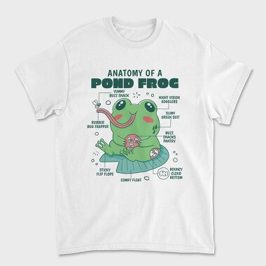 Frog Cute Anatomy, Tricou Barbati (Unisex)