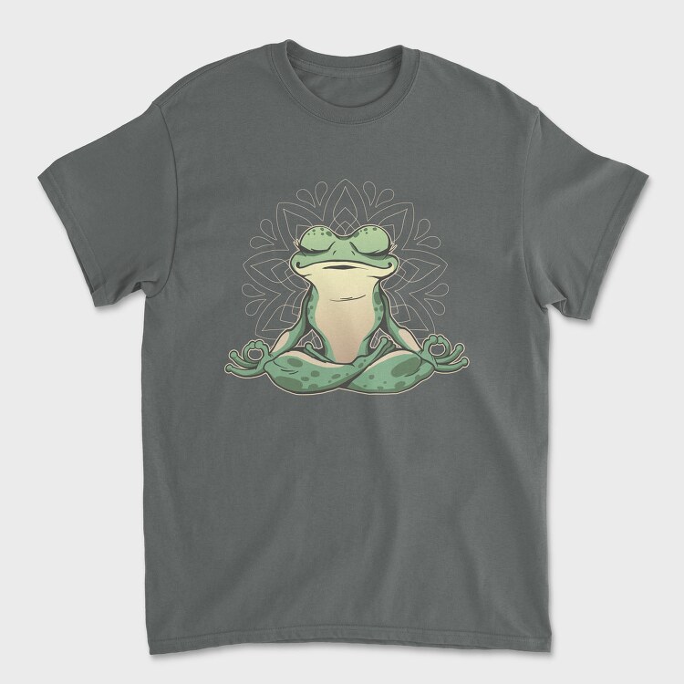 Frog Doing Yoga, Tricou Barbati (Unisex)