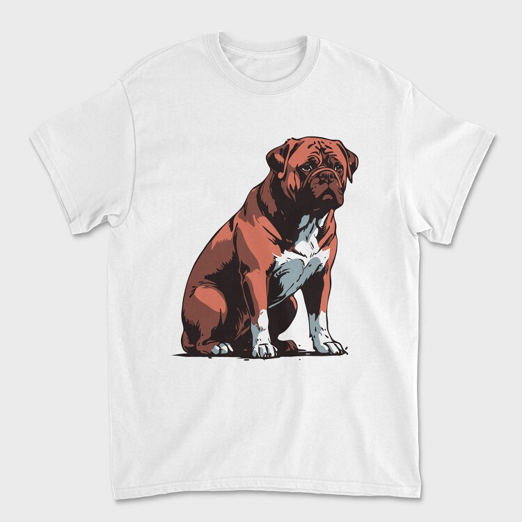 Bordeaux Mastiff Dog, Tricou Barbati (Unisex)