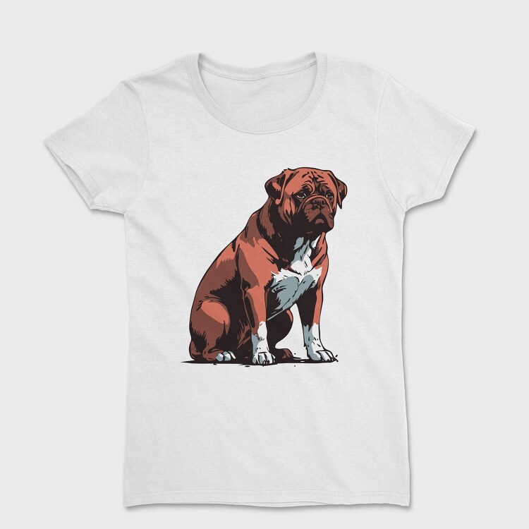 Bordeaux Mastiff Dog, Tricou Femei
