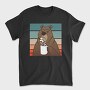 Brown Bear With Coffee Grumpy, Tricou Barbati (Unisex)