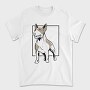 Bull Terrier Linear, Tricou Barbati (Unisex)