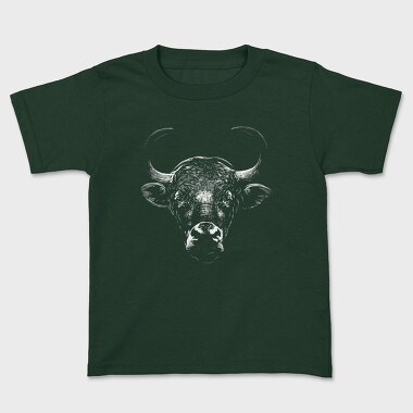 Bull Wild Monochrome, Tricou Copii