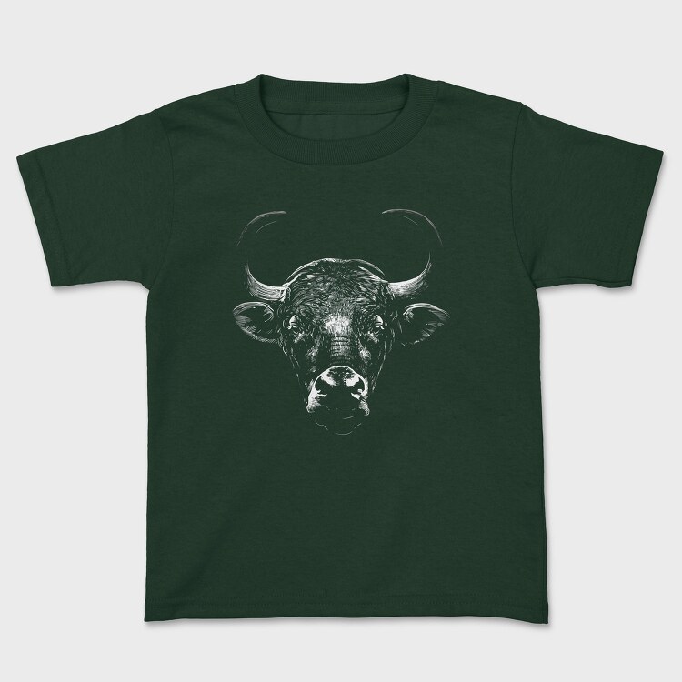 Bull Wild Monochrome, Tricou Copii
