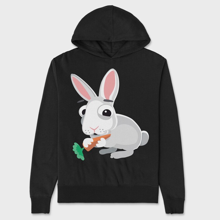 Bunny Carrot Feast, Hanorac Oversize Barbati (Unisex)