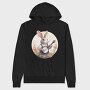 Bunny Playing Banjo Cottagecore, Hanorac Oversize Barbati (Unisex)
