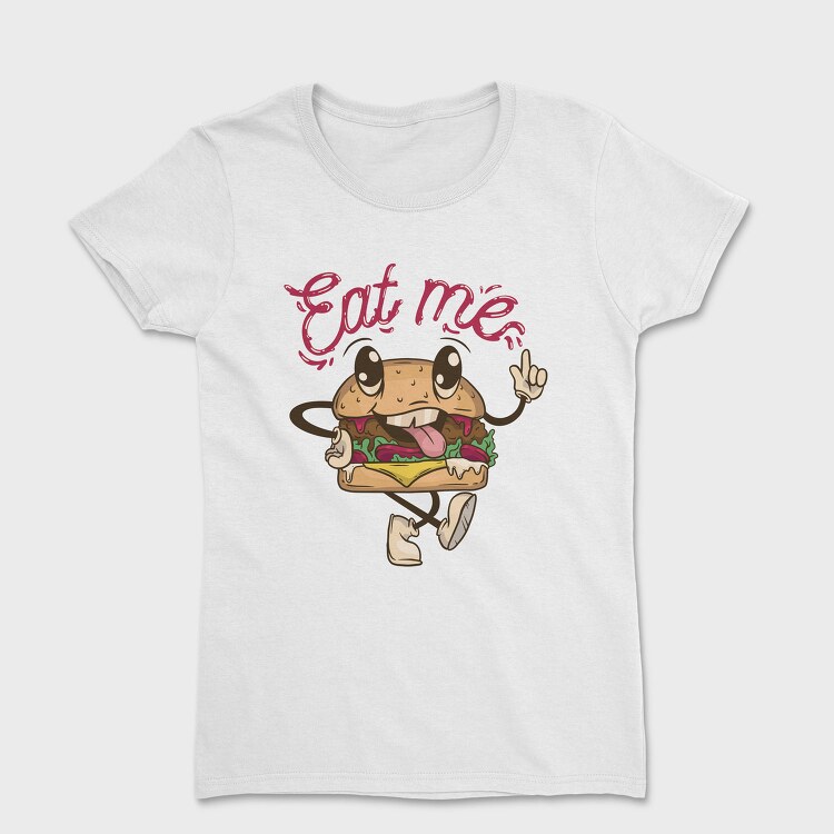 Burger Retro Eat Me, Tricou Femei