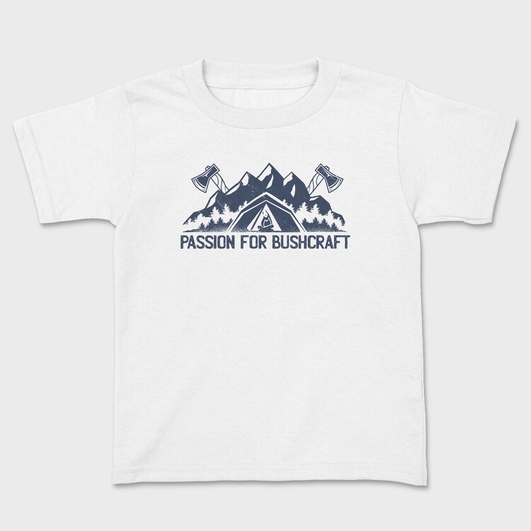 Bushcraft Passion For, Tricou Copii