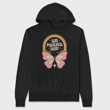 Butterfly Hippie Collection Flower Power Nature, Hanorac Oversize Barbati (Unisex)