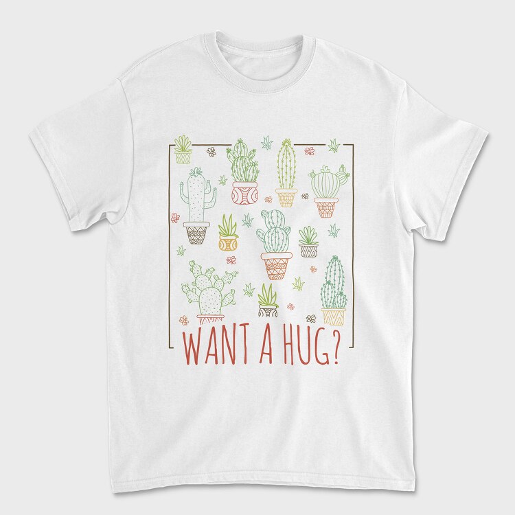 Cactus Hug, Tricou Barbati (Unisex)