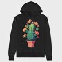 Cactus With Yellow Flowers, Hanorac Oversize Barbati (Unisex)