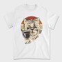 Dog Drinking Wine Wine, Tricou Barbati (Unisex)