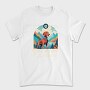 Dog In The Woods Hiking, Tricou Barbati (Unisex)